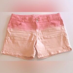LKNEW Arizona Girl’s 20 PLUS Shorts PEACH Denim Dip-dyed